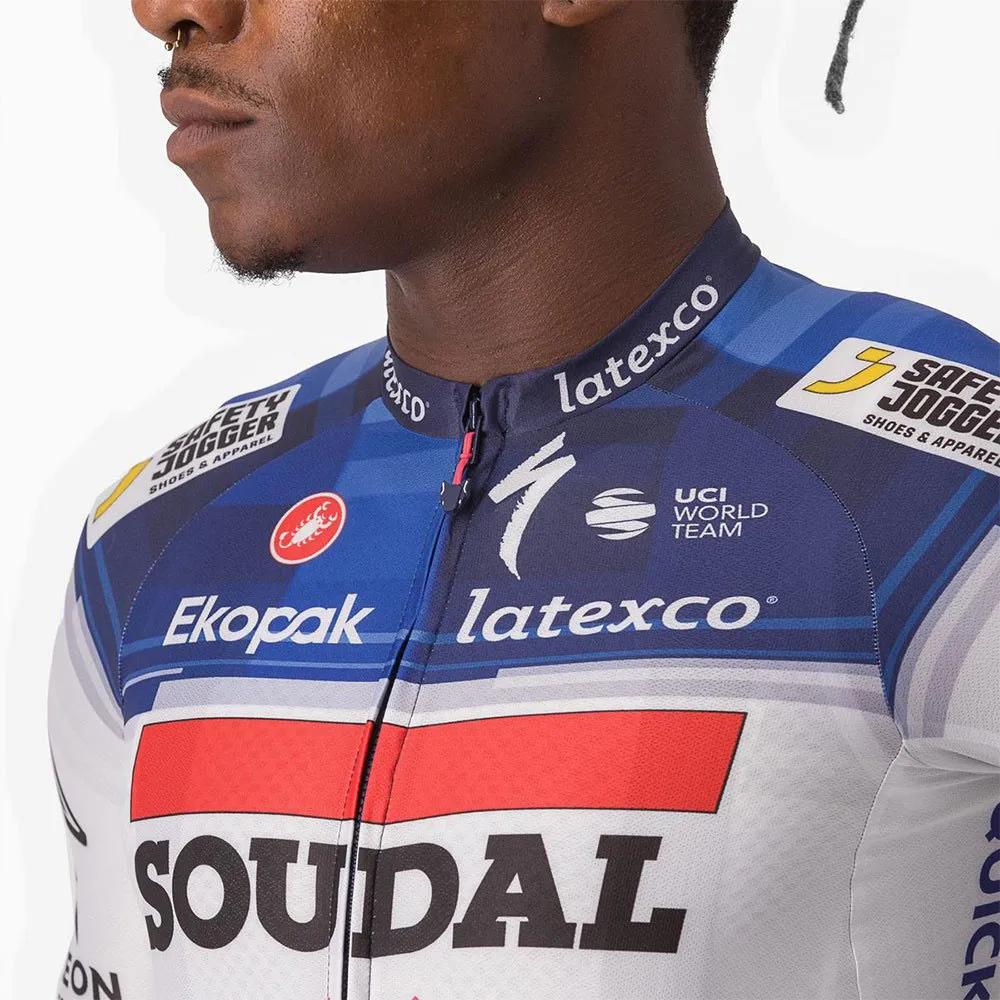 Castelli Aero Race 6.1 Soudal Quick-Step 2023 Short Sleeve Jersey 6 Castelli Aero Race 6.1 Soudal Quick-Step 2023 Short Sleeve Jersey - Image 4