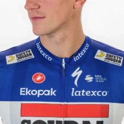 Castelli Competizione French Champion Soudal Quick-Step 2023 Short Sleeve Jersey -Pedal Yon Sales castelli competizione french champion soudal quick step 2023 short sleeve jersey 2