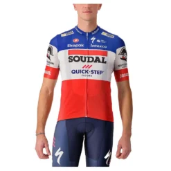 Castelli Competizione French Champion Soudal Quick-Step 2023 Short Sleeve Jersey