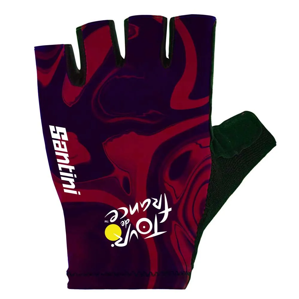 Santini Bordeaux Tour De France 2023 Short Gloves 3 Santini Bordeaux Tour De France 2023 Short Gloves