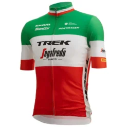 Santini Italian Champion Trek Segafredo Replica 2022 Short Sleeve Jersey -Pedal Yon Sales santini italian champion trek segafredo replica 2022 short sleeve jersey 2