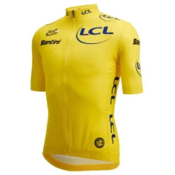 Santini Replica Tour De France Overall Leader 2022 Short Sleeve Jersey -Pedal Yon Sales santini replica tour de france overall leader 2022 short sleeve jersey 2