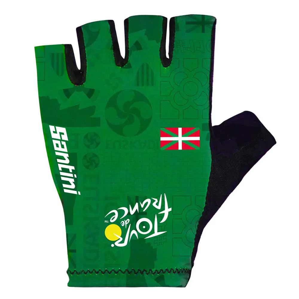 Santini Tour De France Official Grand Depart Pais Vasco 2023 Short Gloves 3 Santini Tour De France Official Grand Depart Pais Vasco 2023 Short Gloves