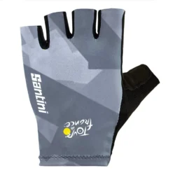 Santini Tour De France Official Mont Blanc-Courchevel 2023 Short Gloves