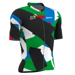 Santini Tour De France Official Mont Blanc-Courchevel 2023 Short Sleeve Jersey -Pedal Yon Sales santini tour de france official mont blanc courchevel 2023 short sleeve jersey 2
