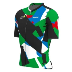 Santini Tour De France Official Mont Blanc-Courchevel 2023 Short Sleeve Jersey -Pedal Yon Sales santini tour de france official mont blanc courchevel 2023 short sleeve jersey 3