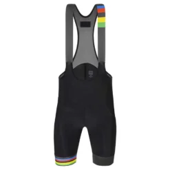 Santini UCI Rainbow Stripes Bib Shorts