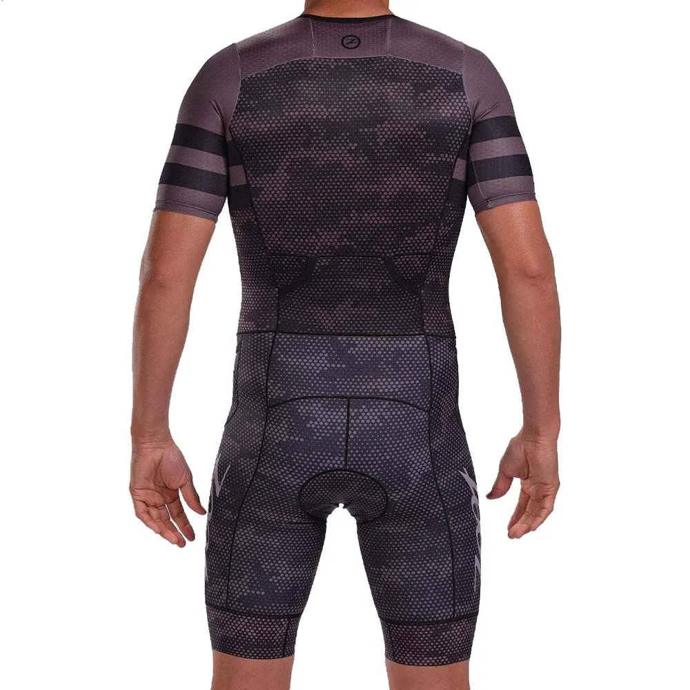 ZOOT Aero Full Zip Digi Camo Short Sleeve Trisuit 4 ZOOT Aero Full Zip Digi Camo Short Sleeve Trisuit - Image 2